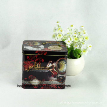 Custom Retangular Metal Music Tin Box with Handle